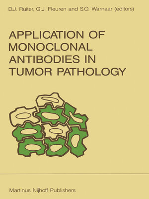 cover image of Application of Monoclonal Antibodies in Tumor Pathology